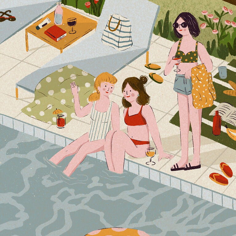 LAURA BY THE POOL